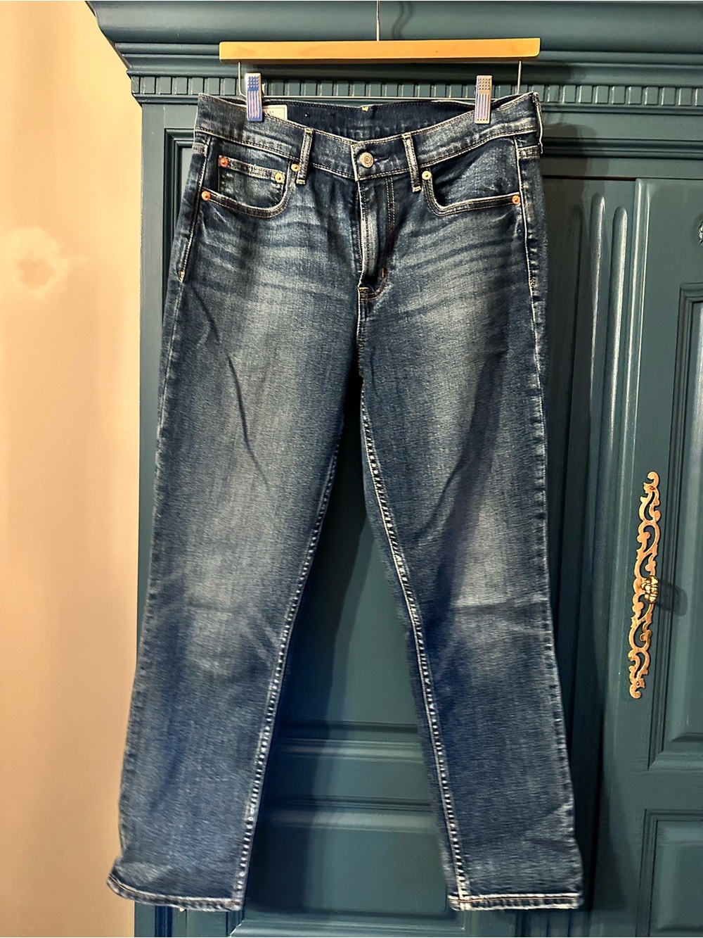 GAP Women's Dark Blue Straight Leg Jeans